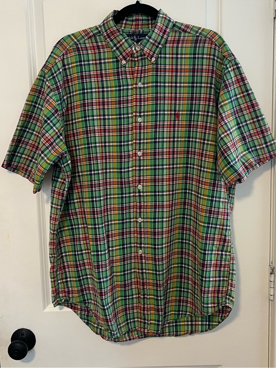 Ralph Lauren Other - VNTG Ralph Lauren Short Sleeve Blake Button Down Madras Plaid Preppy